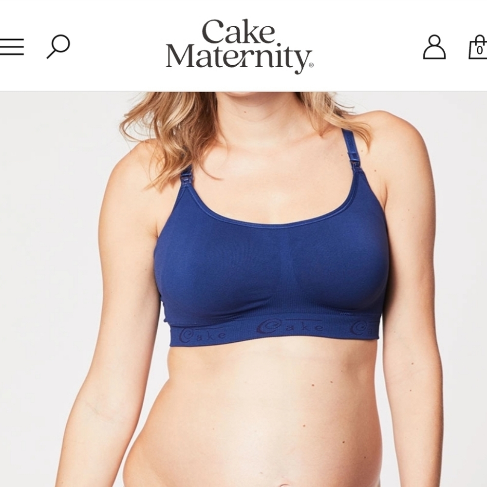 CAKE maternity best selling cotton candy NURSING BRA size SMALL blue color